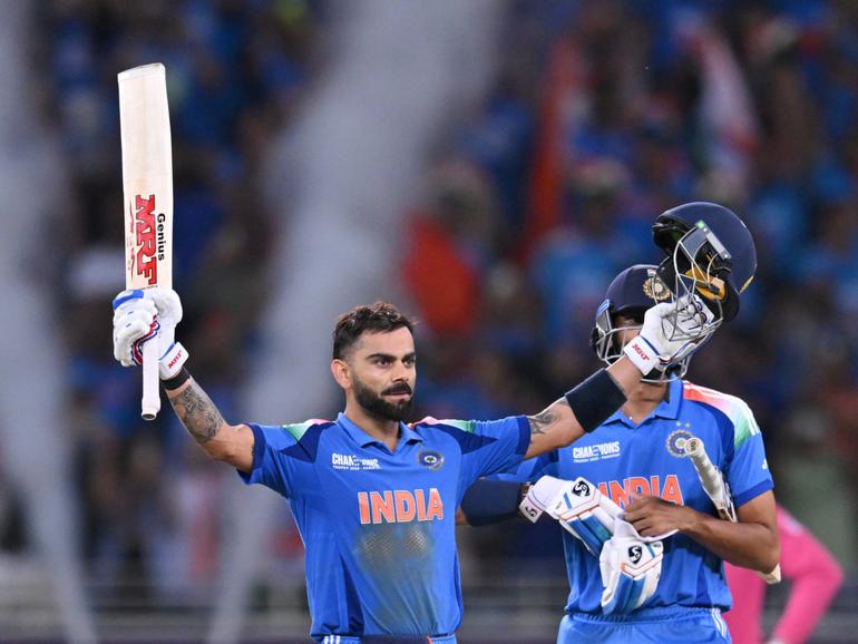 India’s Virat Kohli has scored his 51st ODI century to beat rivals Pakistan in the Champions Trophy.