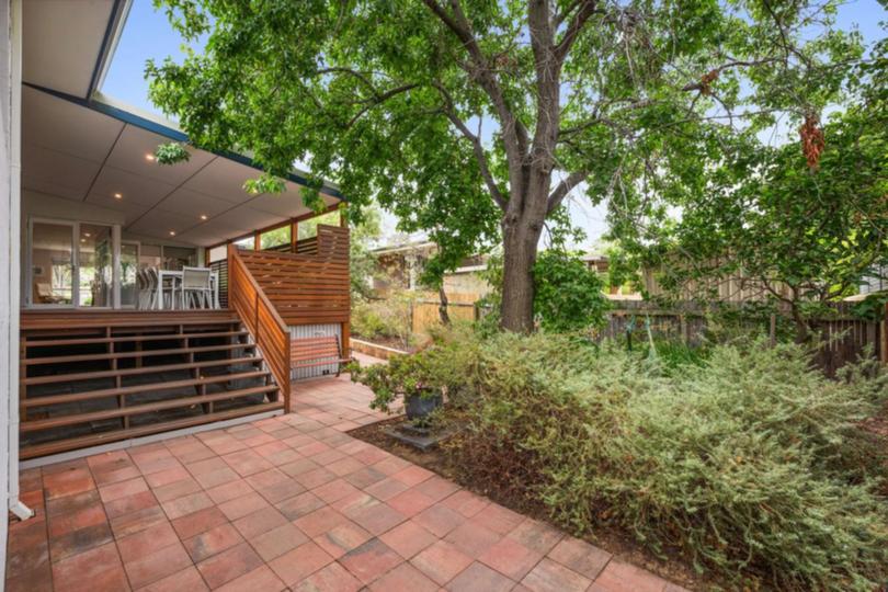 The backyard at 4 Beagle St, Mosman Park.