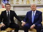 French President Emmanuel Macron and US President Donald Trump have discussed Ukraine truce plans. (AP PHOTO)