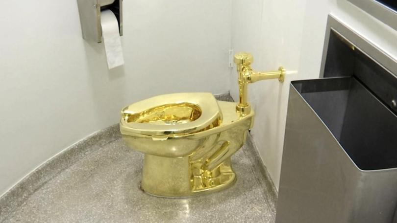 A solid gold toilet stolen from Blenheim Palace is believed to have been broken up. (AP PHOTO)