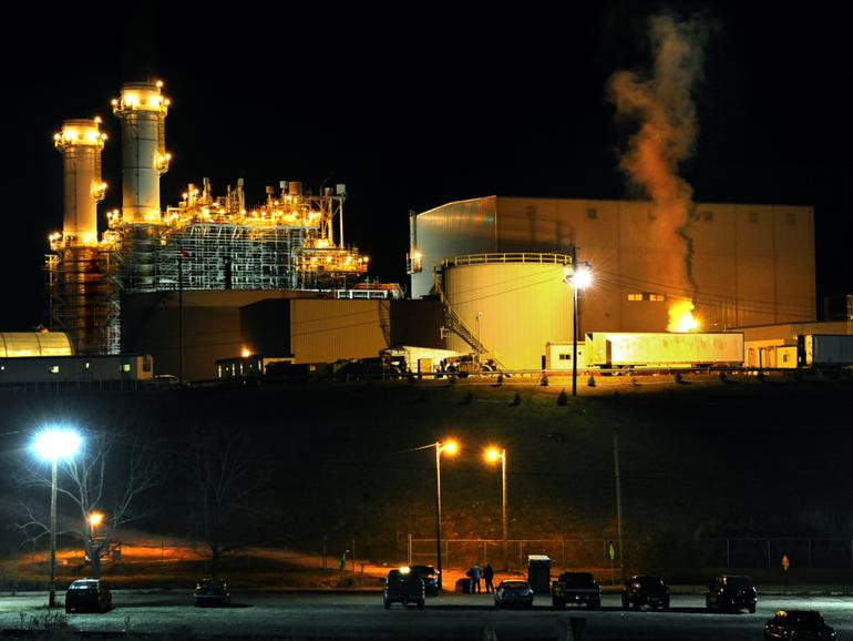 The American Electric Power natural gas plant in Dresden, Ohio, in 2011