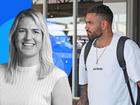 Tarryn Thomas arriving in Perth on Tuesday.