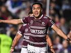 Lehi Hopoate has won the race for one of Manly's hotly-contested wing spots for round one. (James Gourley/AAP PHOTOS)