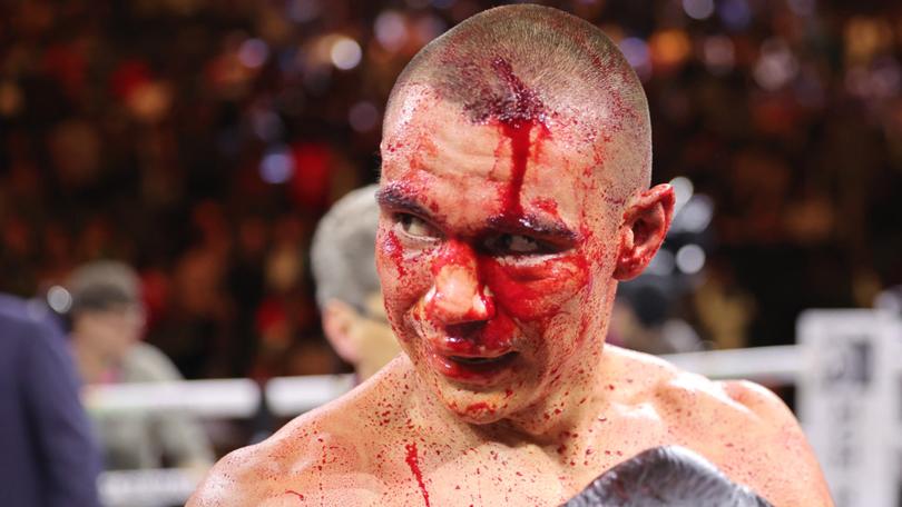 Tim Tszyu during his loss to Sebastian Fundora.