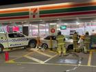 A petrol station has been damaged and a police car was rammed during an incident in Hawthorn East, Melbourne. 