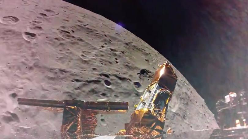 NASA’s Blue Ghost lander has taken viewers back to the wonder of the 1970s as it captured a spectacular close-up of the dark side of the Moon. 