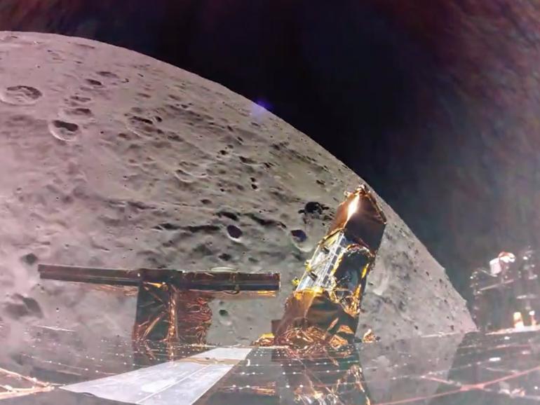 NASA’s Blue Ghost lander has taken viewers back to the wonder of the 1970s as it captured a spectacular close-up of the dark side of the Moon. 