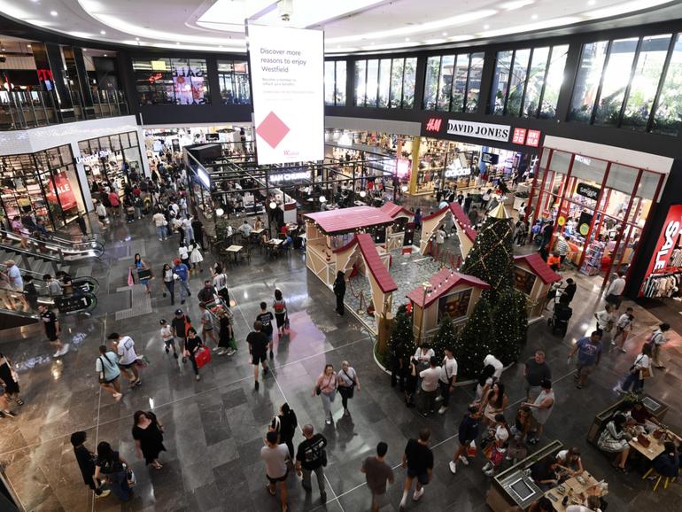 Boxing Day sales at Westfield Carousel.