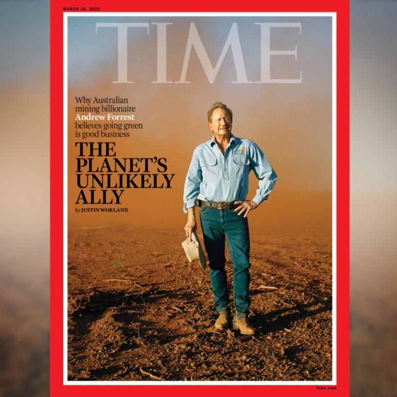 Andrew Forrest on the cover of Time magazine.