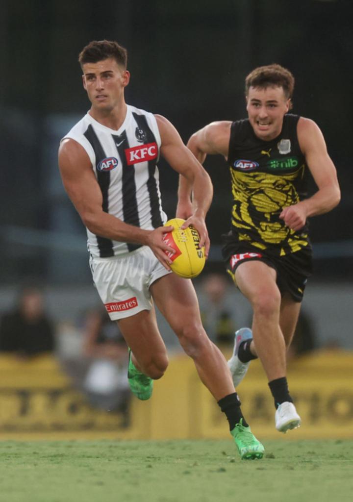 Nick Daicos was in good form during the Community Series clash against Richmond.