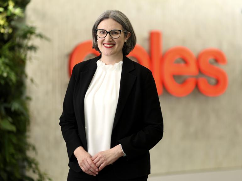 Coles CEO Leah Weckert.