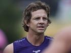 Nat Fyfe rejoined Fremantle's main training session on Thursday.