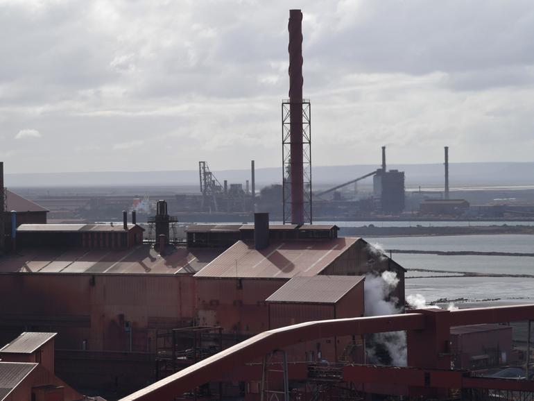 General view of the Steels works In Whyalla, South Australia.