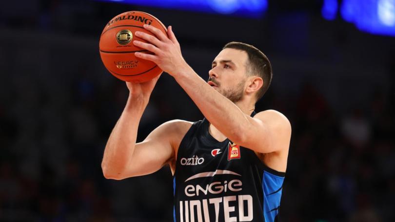 Chris Goulding has been almost unstoppable with a personal tally of 41 points in United's NBL win. (Morgan Hancock/AAP PHOTOS)