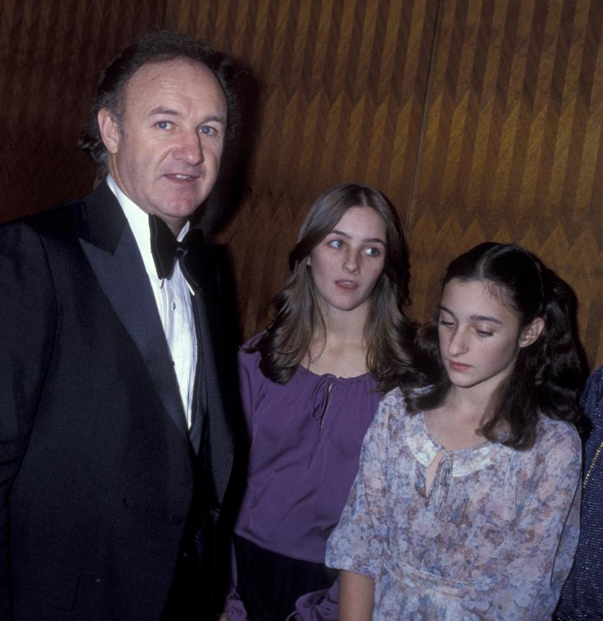 Hackman and daughters Elizabeth and Leslie Hackman attend a screening of Superman in 1978.  He played Superman’s nemesis Lex Luthor on three occasions, including in 1980’s sequel when he was briefly, and bizarrely, described as the “ruler of Australia”.