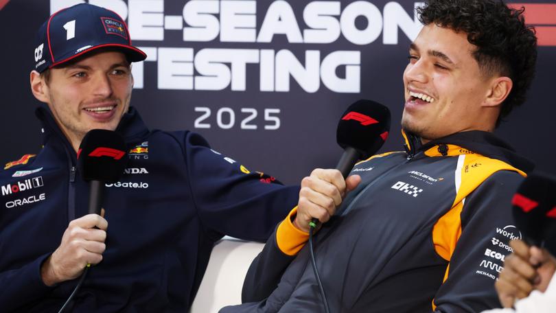 Lando Norris and Max Verstappen, rivals on the track, are now doing a good comedy routine off it.