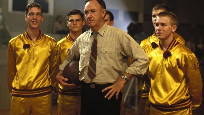 Gene Hackman in Hoosiers.