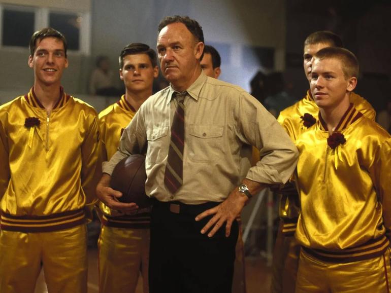 Gene Hackman in Hoosiers.