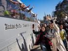 Freed Palestinian detainees are greeted after being released from an Israeli prison.