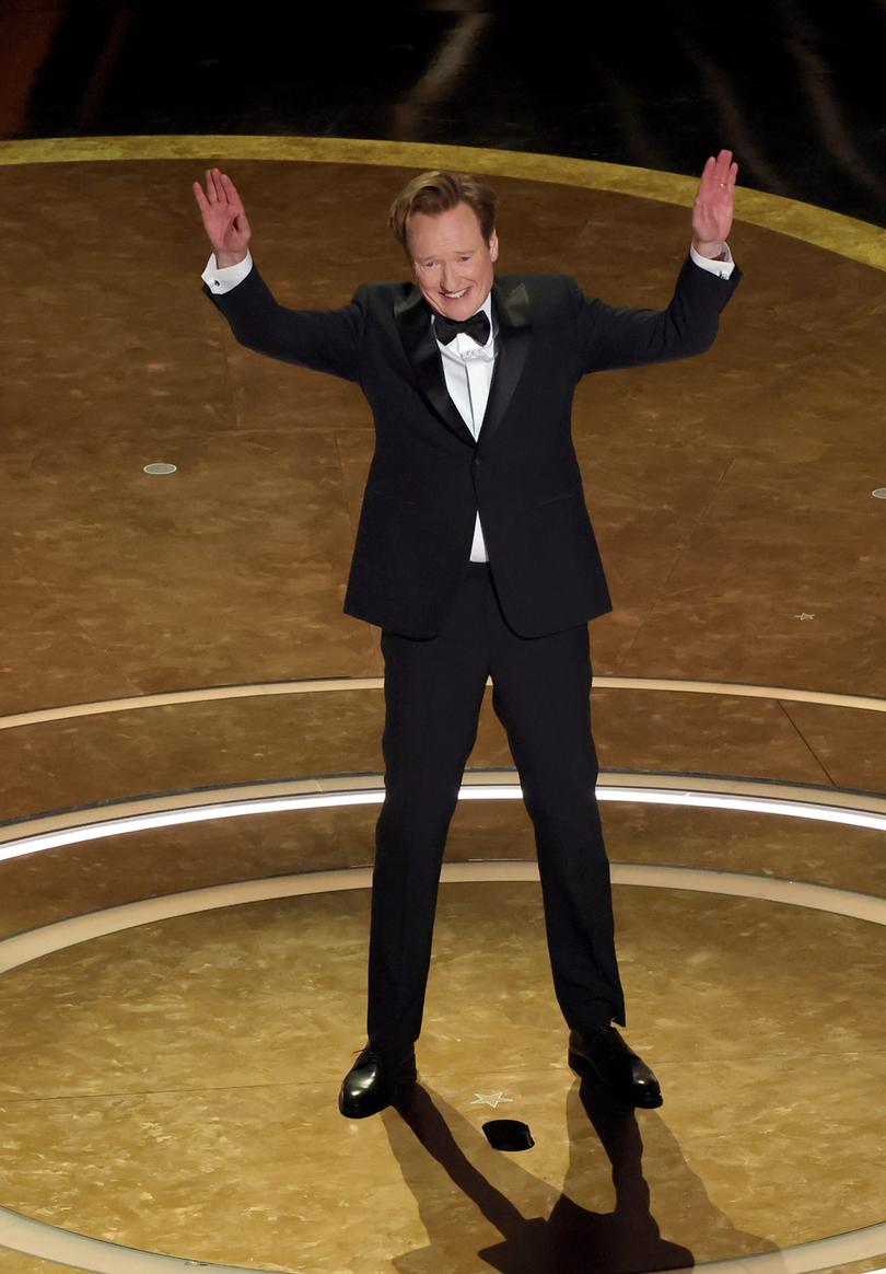 Conan O’Brien is the host of the Oscars. (Photo by Kevin Winter/Getty Images)