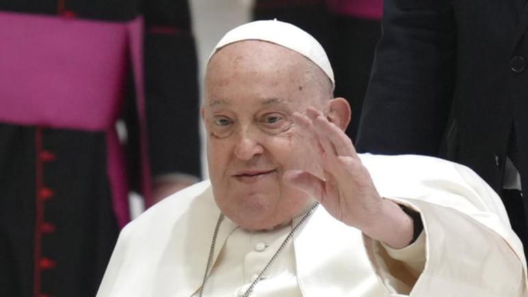 Pope Francis suffered an "isolated crisis of bronchial spasm", the Vatican said on Friday. (AP PHOTO)