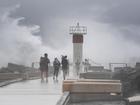 Swells along the Queensland coast are surging as Tropical Cyclone Alfred approaches. (Jono Searle/AAP PHOTOS)