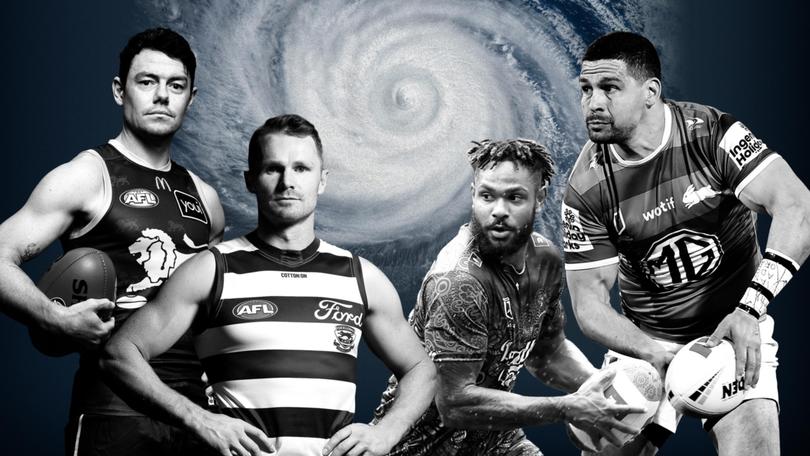 Lachie Neale, Patrick Dangerfield, Hamiso Tabuai-Fidow and Cody Walker.