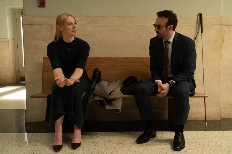 Charlie Cox and Deborah Ann Woll in Daredevil: Born Again.