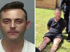 Accused domestic violence offender Matthew John Langford, 34, was arrested on Tuesday after allegedly ripping off his ankle bracelet just an hour after leaving prison.