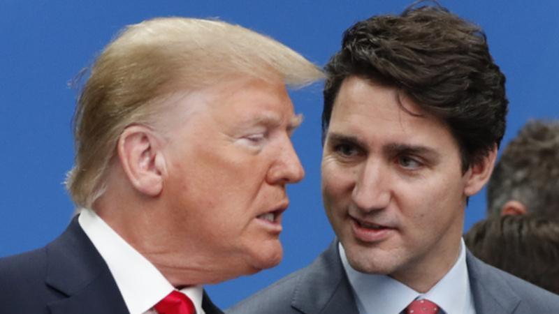 Canadian leader Justin Trudeau has has ridiculed Donald Trump's musings on taking over the nation. (AP PHOTO)