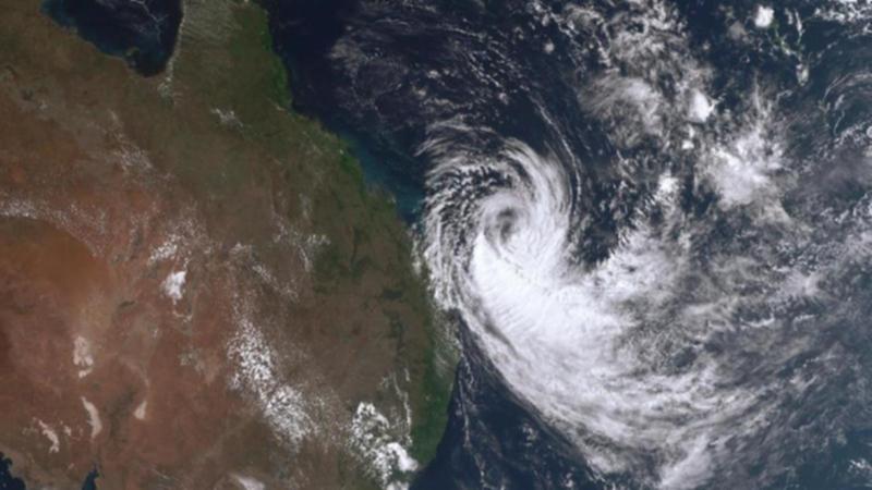 Tropic Cyclone Alfred is set to cross the Queensland coast on Thursday. (HANDOUT/BUREAU OF METEOROLOGY)