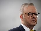 Prime Minister Anthony Albanese is seen during a press conference whilst visiting Carlton South primary School in Sydney, Tuesday, March 4, 2025. (AAP Image/Bianca De Marchi) NO ARCHIVING