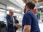 Prime Minister Anthony Albanese at the Queensland Disaster Coordination Centre.