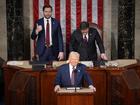 WASHINGTON, DC - MARCH 04: U.S. President Donald Trump addresses a joint session of Congress at the U.S. Capitol on March 04, 2025 in Washington, DC. President Trump was expected to address Congress on his early achievements of his presidency and his upcoming legislative agenda. (Photo by Andrew Harnik/Getty Images)