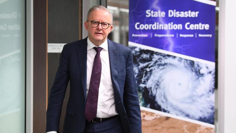 Anthony Albanese has addressed the nation ahead of Cyclone Alfred landing on the eastern seaboard.