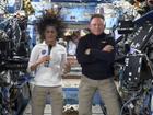 Suni Williams and Butch Wilmore speak in a video on the International Space Station.