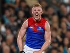 A happy Clayton Oliver is one of the reasons Melbourne can hope for a rebound this year. (Matt Turner/AAP PHOTOS)