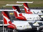 A QantasLink plane has been damaged during take-off in regional Victoria. File image