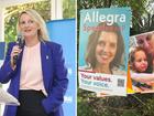 On Thursday, Liberal Wentworth candidate Ro Knox claimed Teal MP Allegra Spender’s team had intentionally covered a poster of the Bibas family with a campaign sign, labelling the alleged move “disrespectful and disappointing”.