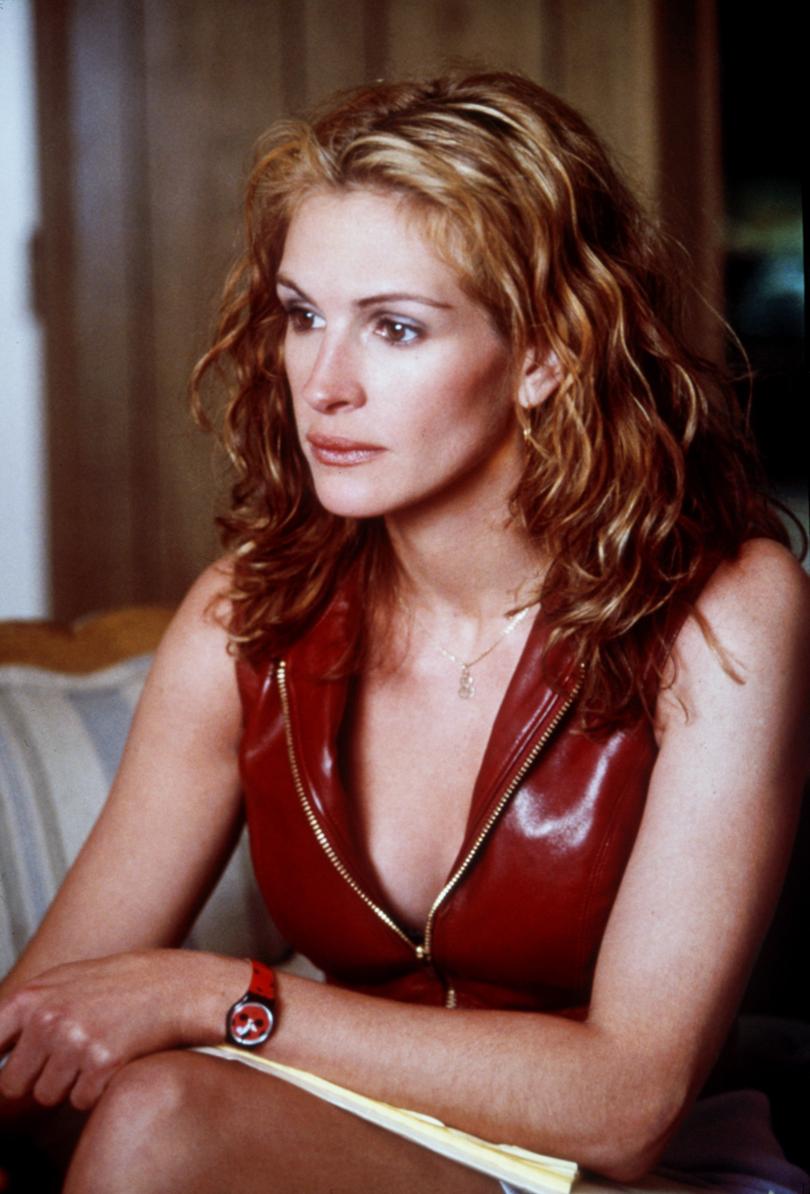 Julia Roberts in Erin Brockovich.