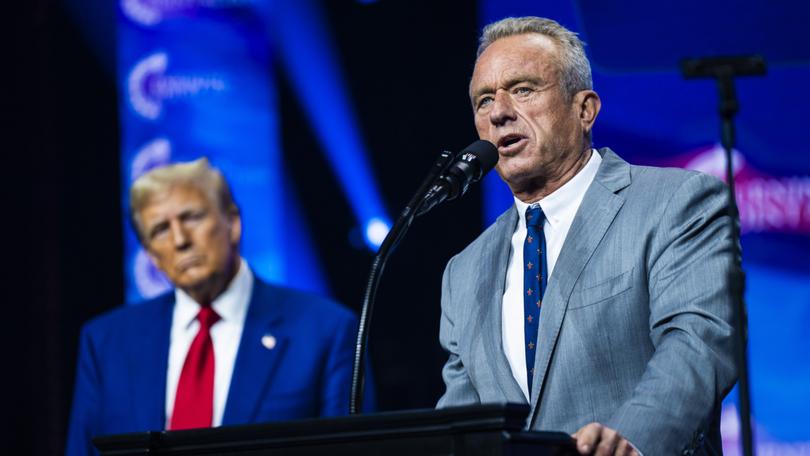 Donald Trump and Robert F. Kennedy Jr. at a campaign rally in October.