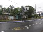 A man says he slept through ex-tropical cyclone Alfred tearing part of the roof from his Redcliffe home.