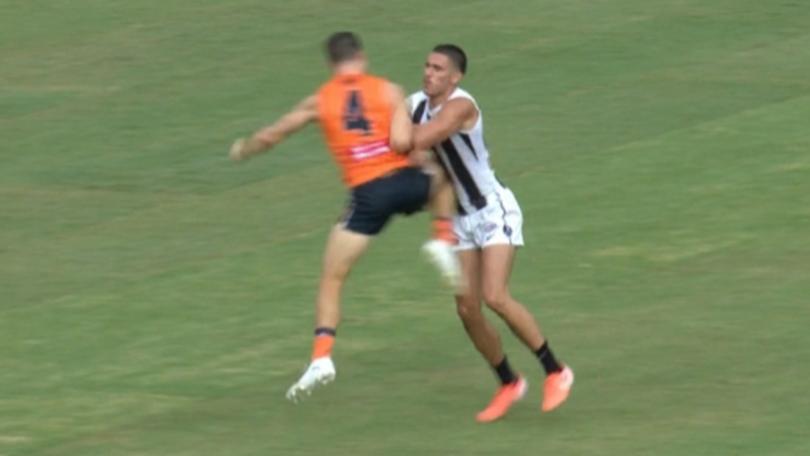 Toby Greene has been fined for this incident with Reef McInnes. 