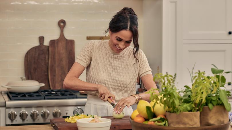 Meghan, Duchess of Sussex, in episode two of “With Love, Meghan,” now streaming on Netflix. (MUST CREDIT: Jenna Peffley/Netflix) 