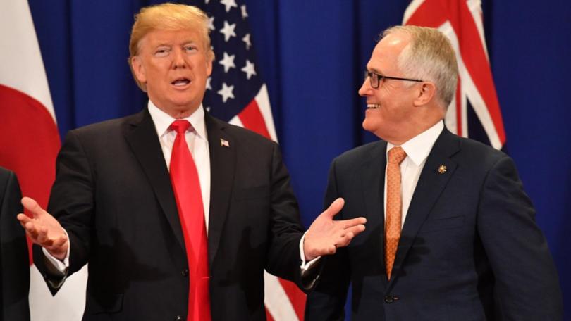 Special relationship? Ex-PM Malcolm Turnbull has some views on how Donald Trump operates. (Mick Tsikas/AAP PHOTOS)