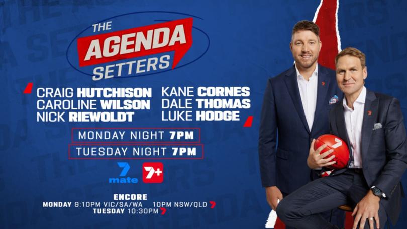 Tune in to watch Agenda Setters every Monday and Tuesday night on Seven and 7plus.