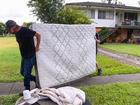 Ex-tropical cyclone Alfred's downpours have taken a toll on Anthony Lay's home and possessions.