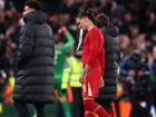 Darwin Nunez of Liverpool looks dejected after the penalty shootout loss.