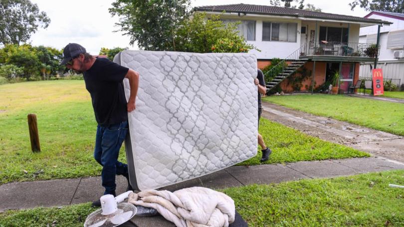 Ex-tropical cyclone Alfred's downpours have taken a toll on Anthony Lay's home and possessions.