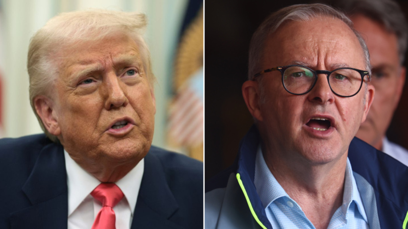 US President Donald Trump (left) has ruled out giving Australia an exemption from tariffs on steel and aluminium exports, despite Prime Minister Anthony Albanese’s best efforts.